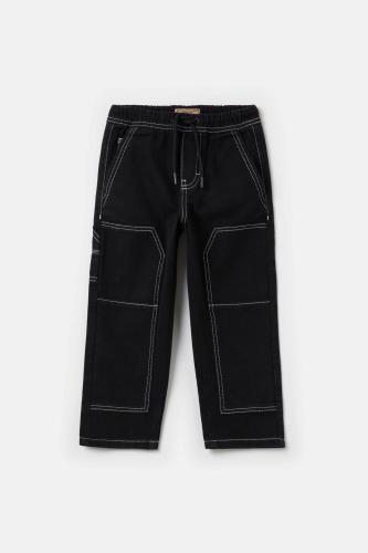 OVS παιδικό τζην παντελόνι με ελαστική μέση Straight Fit - 001928686 Μαύρο